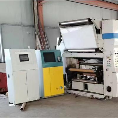 中古5色自動ロール・トゥ・ロール フレックス印刷機 織物袋 ガスセットプリンター